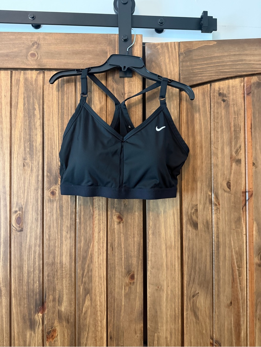 Nike Black Strappy Cross-Back Sports Bra